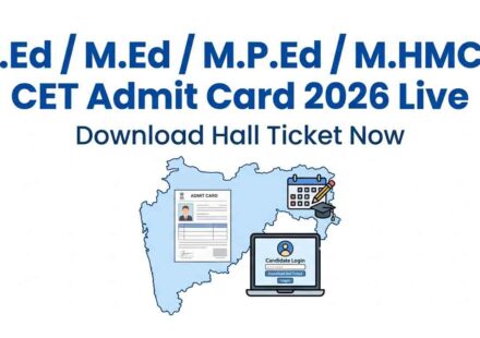 B.Ed M.HMCT M.Ed M.P.Ed CET Admit Card 2026
