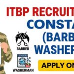 ITBP Constable Barber and Washerman Recruitment 2026