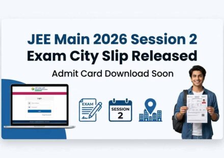 NTA JEE Main 2026 Session 2 Exam City