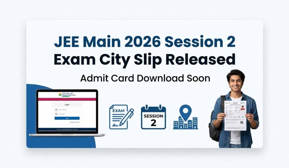 NTA JEE Main 2026 Session 2 Exam City