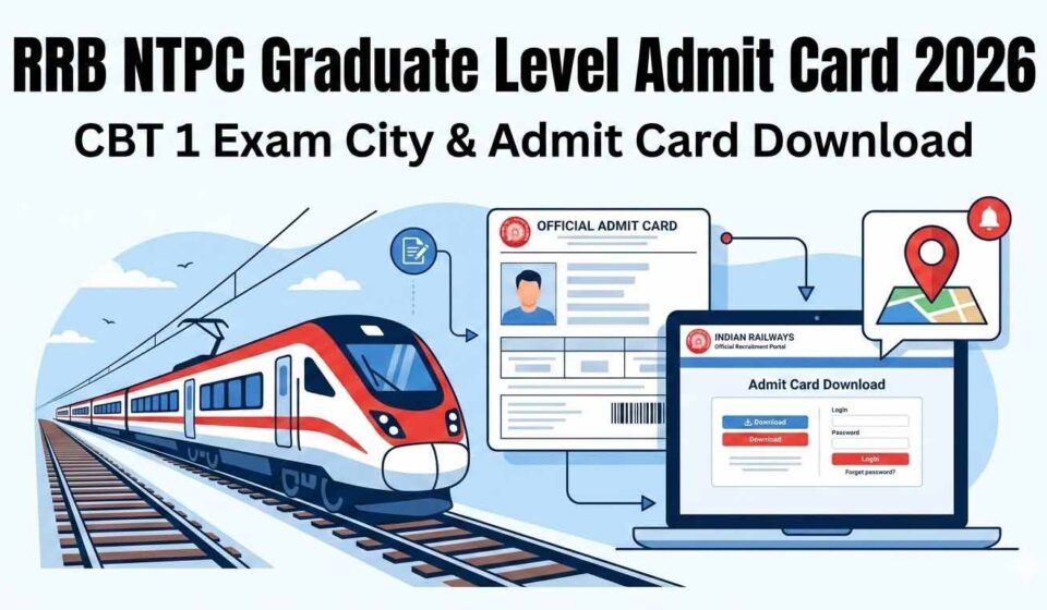 RRB NTPC Graduate Level Admit Card 2026