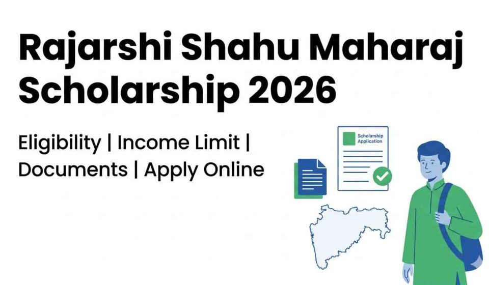 Rajarshi Shahu Maharaj Scholarship 2026