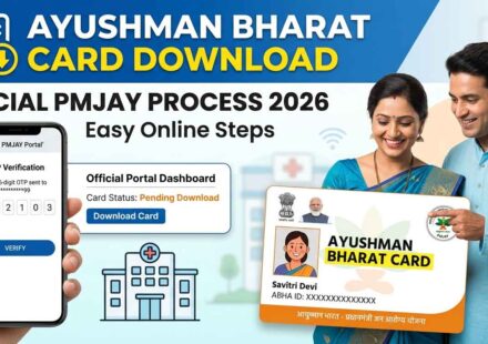 Ayushman Bharat card download online using mobile number and Aadhaar through PMJAY official portal