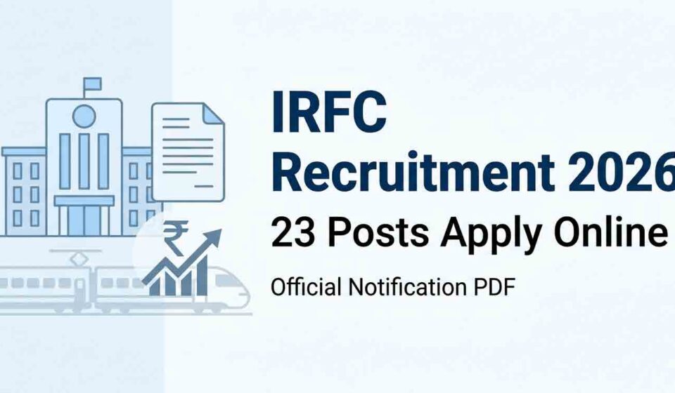 IRFC Recruitment 2026