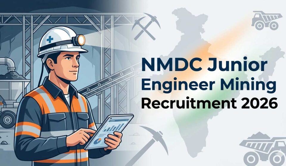 NMDC Junior Engineer Mining Recruitment 2026