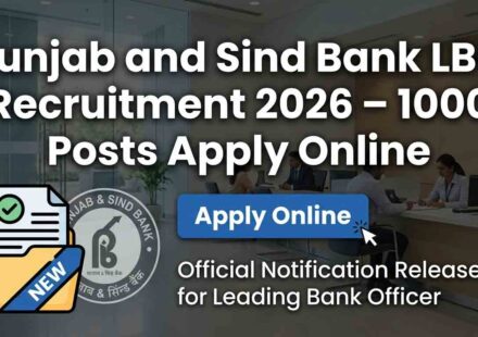 Punjab and Sind Bank LBO Recruitment 2026