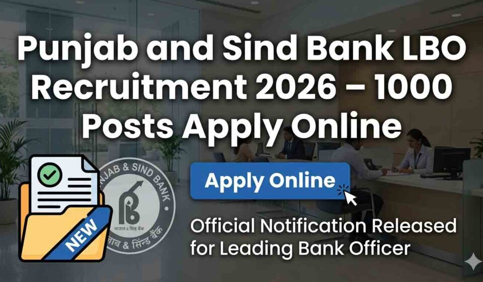 Punjab and Sind Bank LBO Recruitment 2026