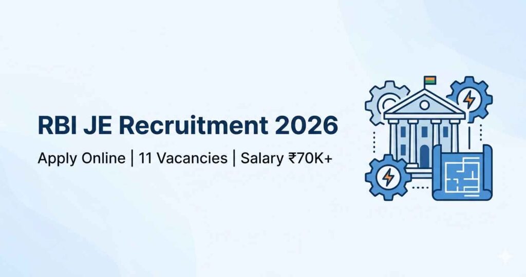RBI JE Recruitment 2026