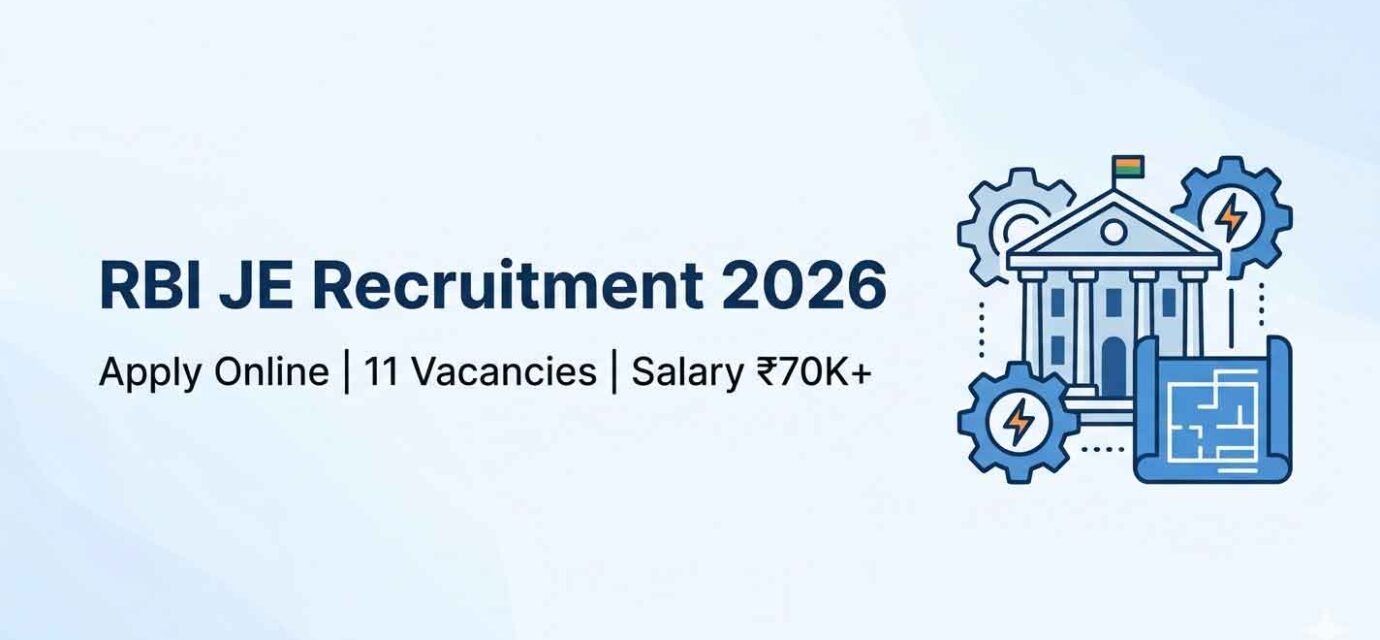 RBI JE Recruitment 2026