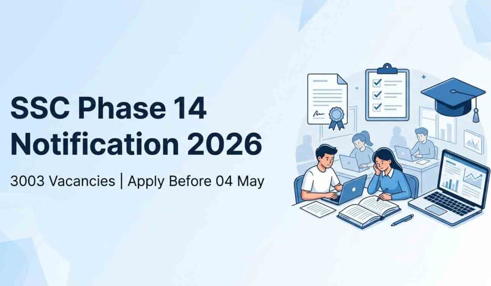 SSC Selection Post Phase 14 Notification 2026