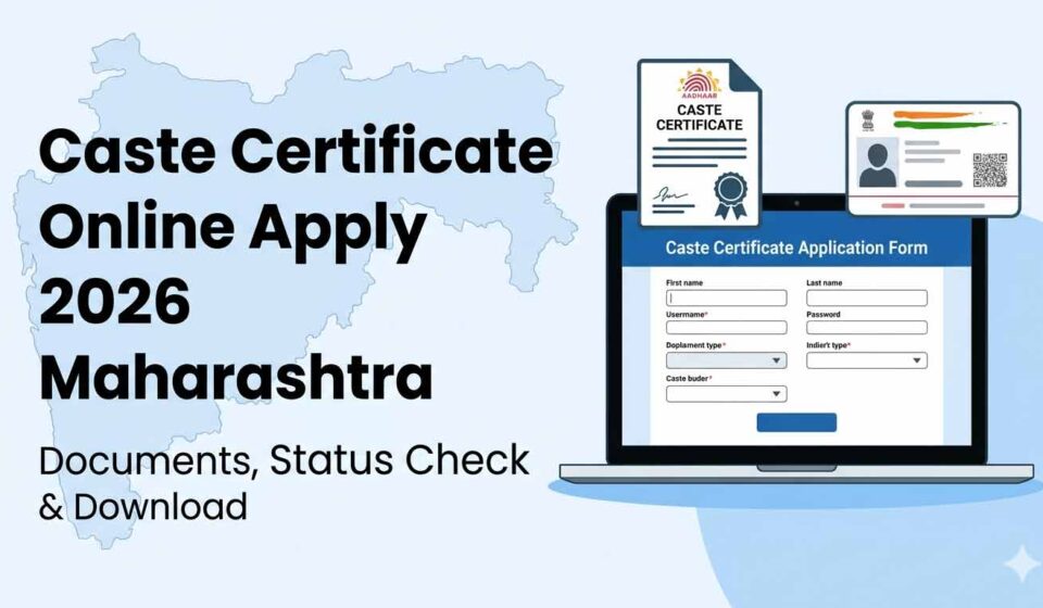 Caste Certificate Online Apply 2026 Maharashtra documents status check download