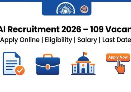 ICAI Recruitment 2026 Apply Online 109 Vacancy