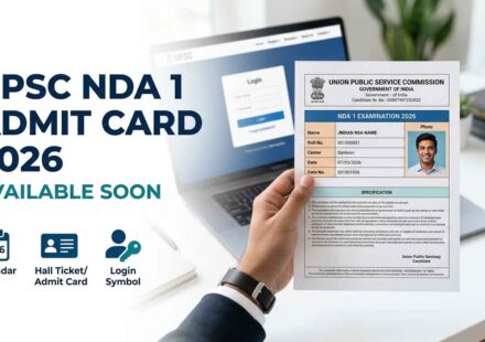 UPSC NDA 1 Admit Card 2026 hall ticket available soon official update