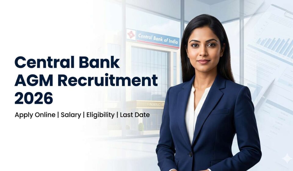 Central Bank of India AGM Recruitment 2026