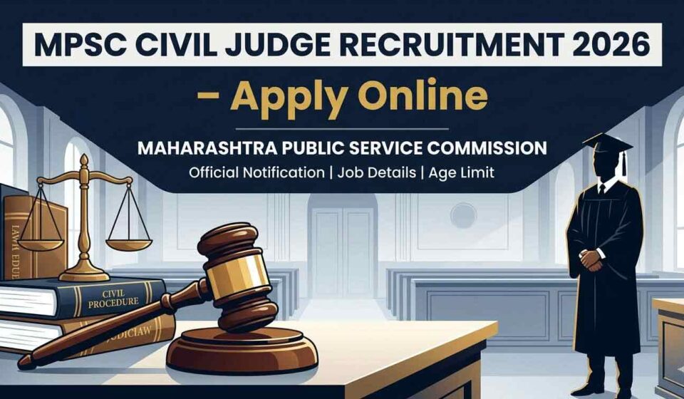 MPSC Civil Judge Recruitment 2026