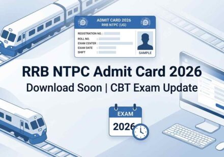 RRB NTPC 10+2 UG Admit Card 2026
