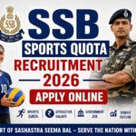 SSB Sports Quota Recruitment 2026