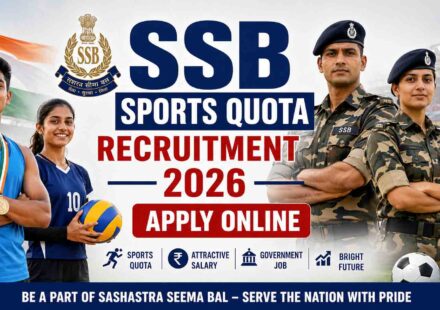 SSB Sports Quota Recruitment 2026