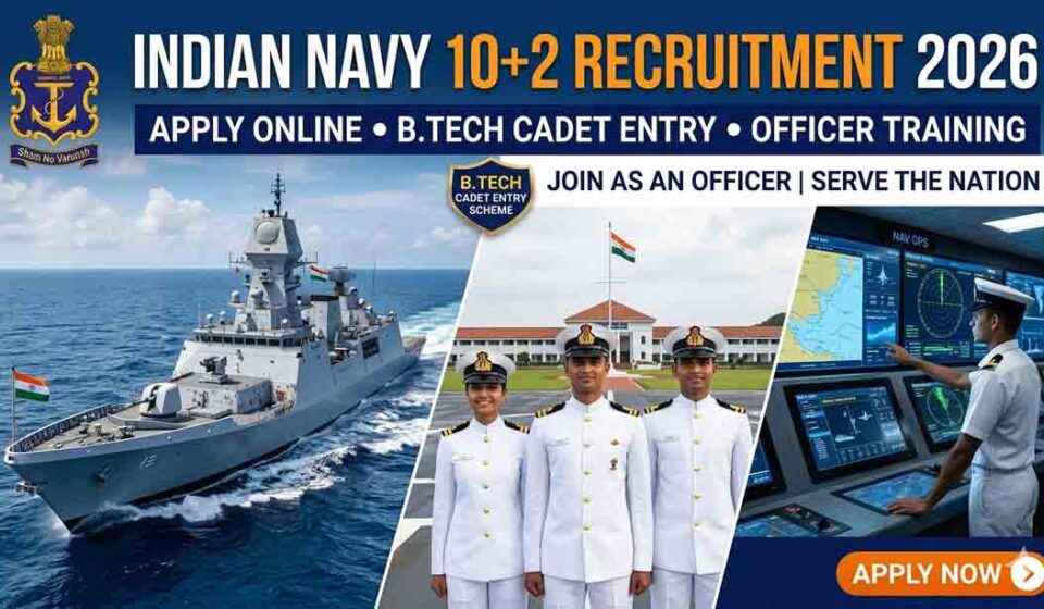 Indian Navy 10+2 Recruitment 2026