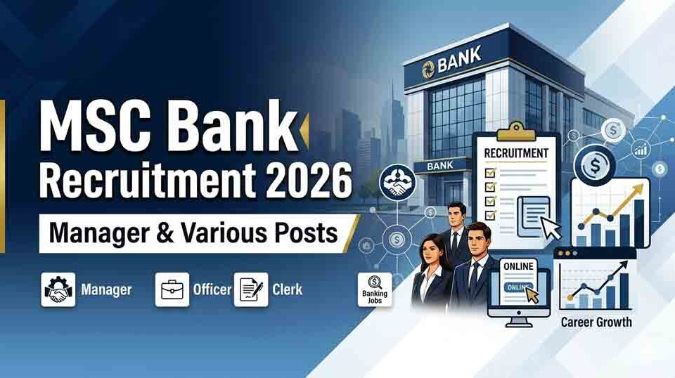 MSC Bank Recruitment 2026
