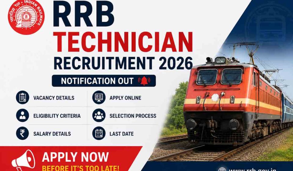 RRB Technician Recruitment 2026
