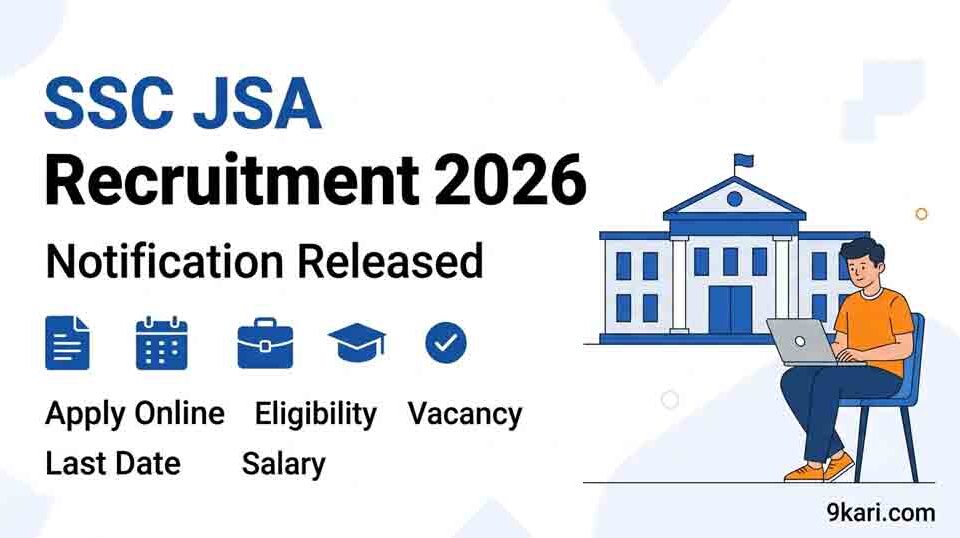 SSC JSA Recruitment 2026