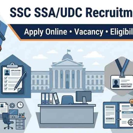 SSC SSA UDC Recruitment 2026