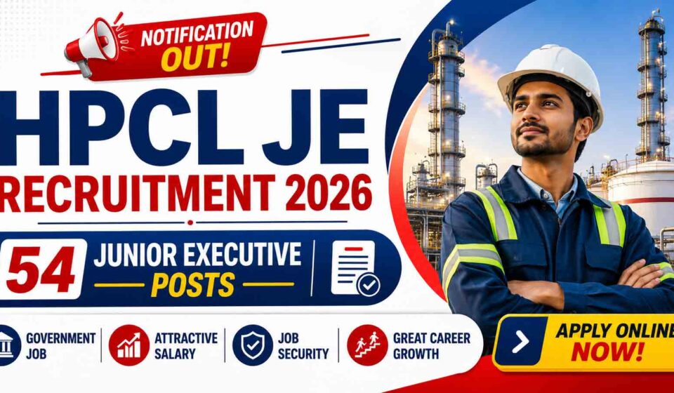 HPCL JE Recruitment 2026