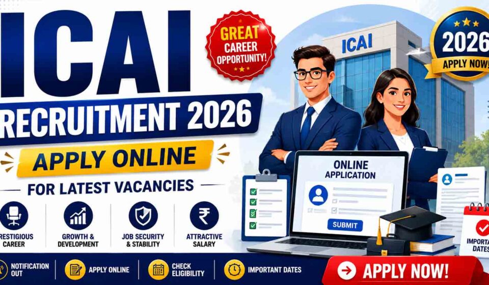 ICAI Recruitment 2026