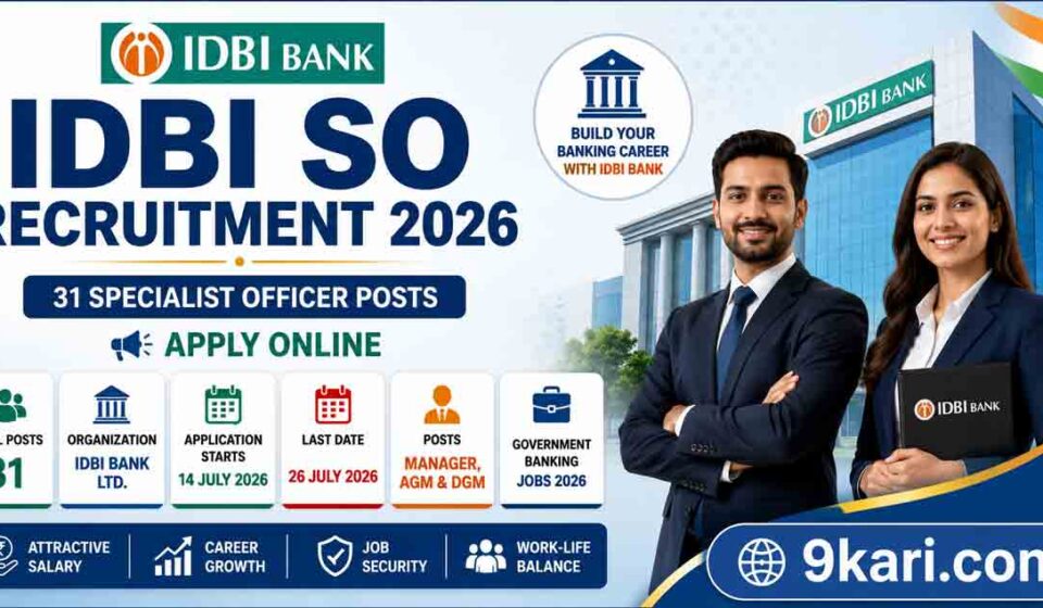 IDBI SO Recruitment 2026
