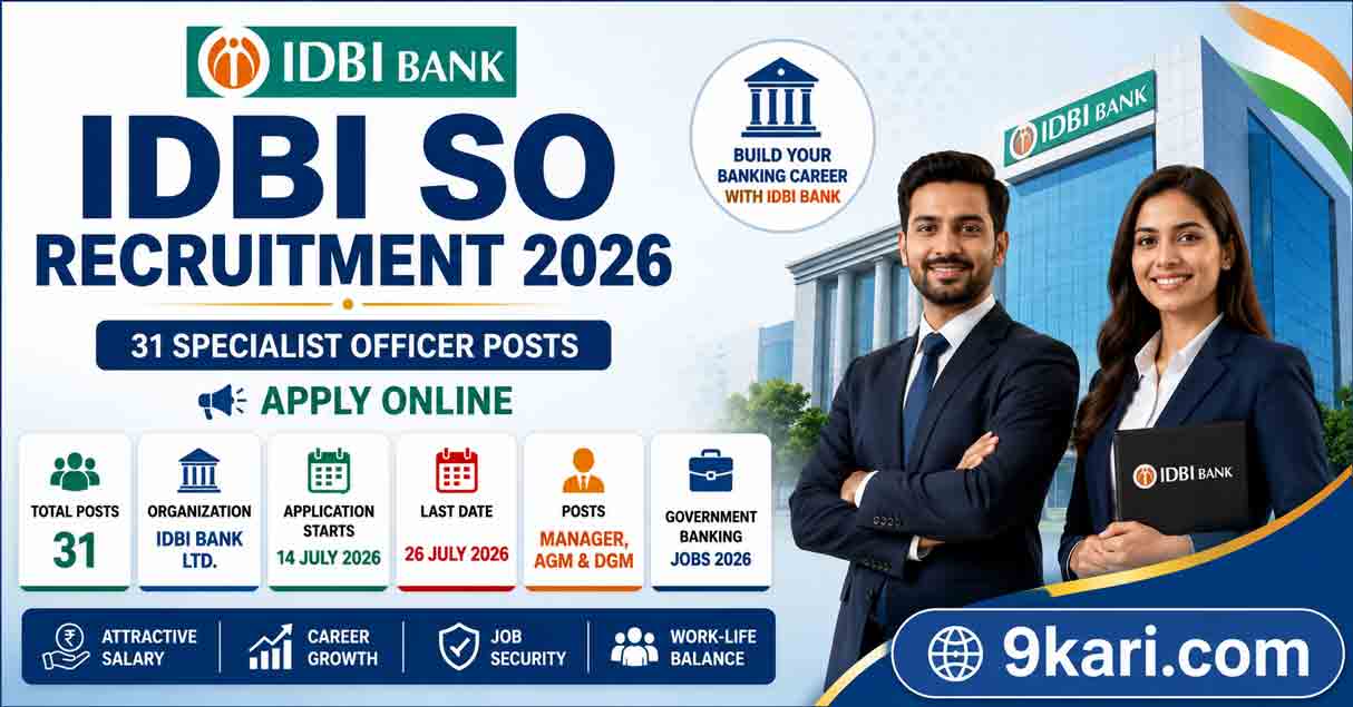 IDBI SO Recruitment 2026