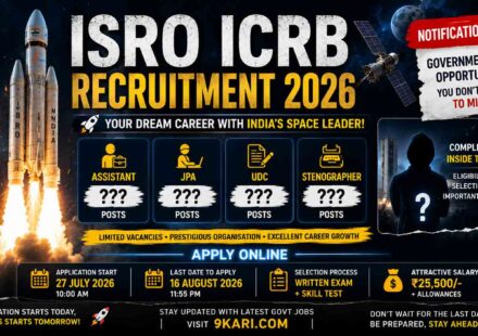 ISRO ICRB Recruitment 2026
