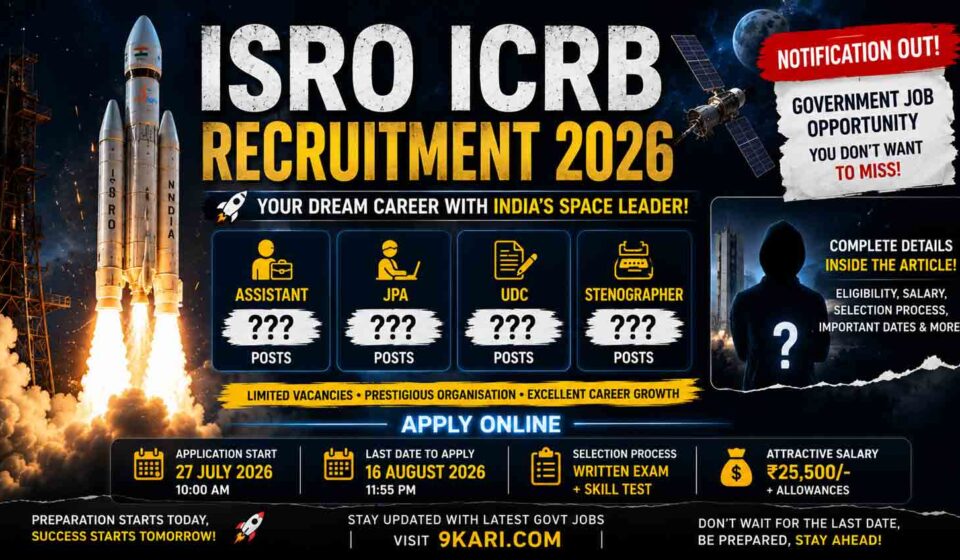 ISRO ICRB Recruitment 2026