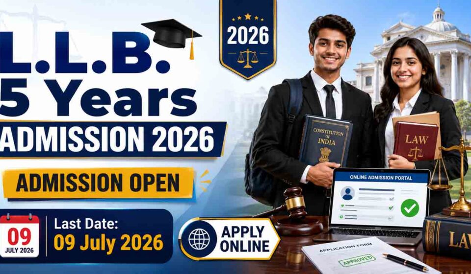 L.L.B. 5 Years Admission 2026