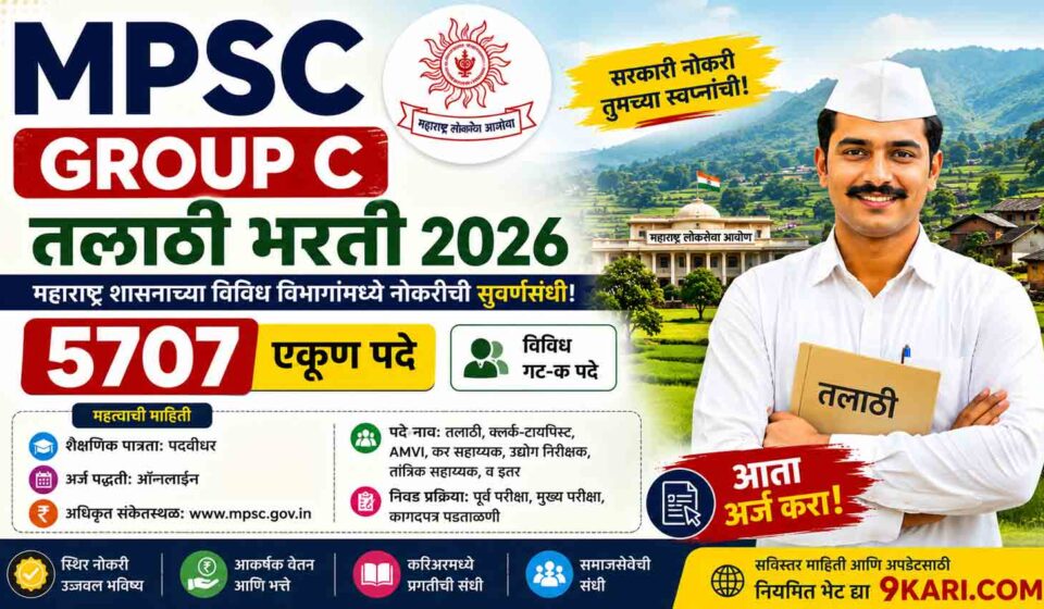 MPSC Group C Talathi Bharti 2026