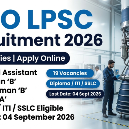 ISRO LPSC Recruitment 2026