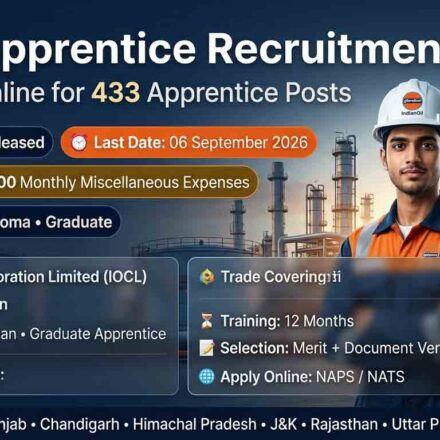IOCL Apprentice Recruitment 2026
