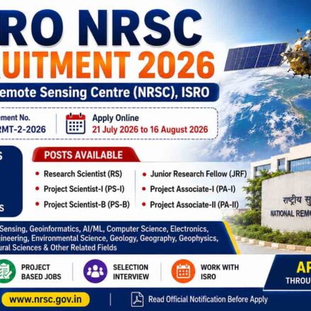 ISRO NRSC Recruitment 2026