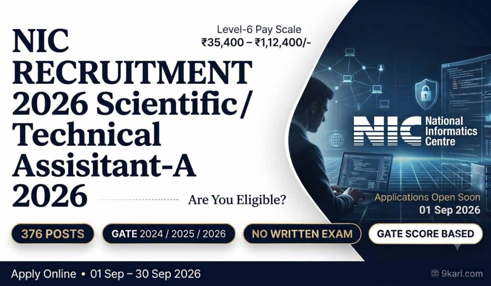 NIC Recruitment 2026