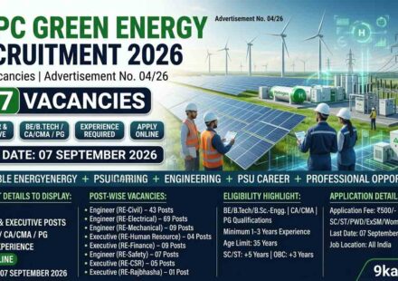 NTPC Green Energy Limited Recruitment 2026