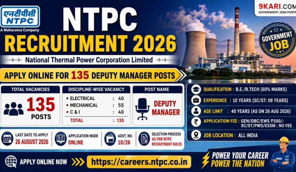 NTPC Recruitment 2026