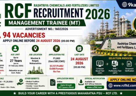 RCF Recruitment 2026