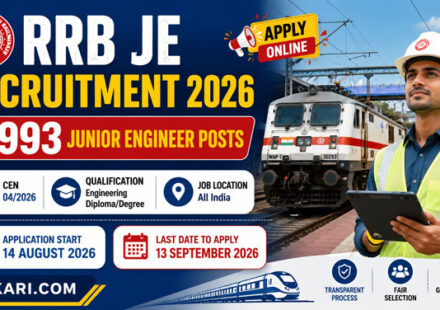 RRB JE Recruitment 2026