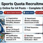 RRC WR Sports Quota Recruitment 2026