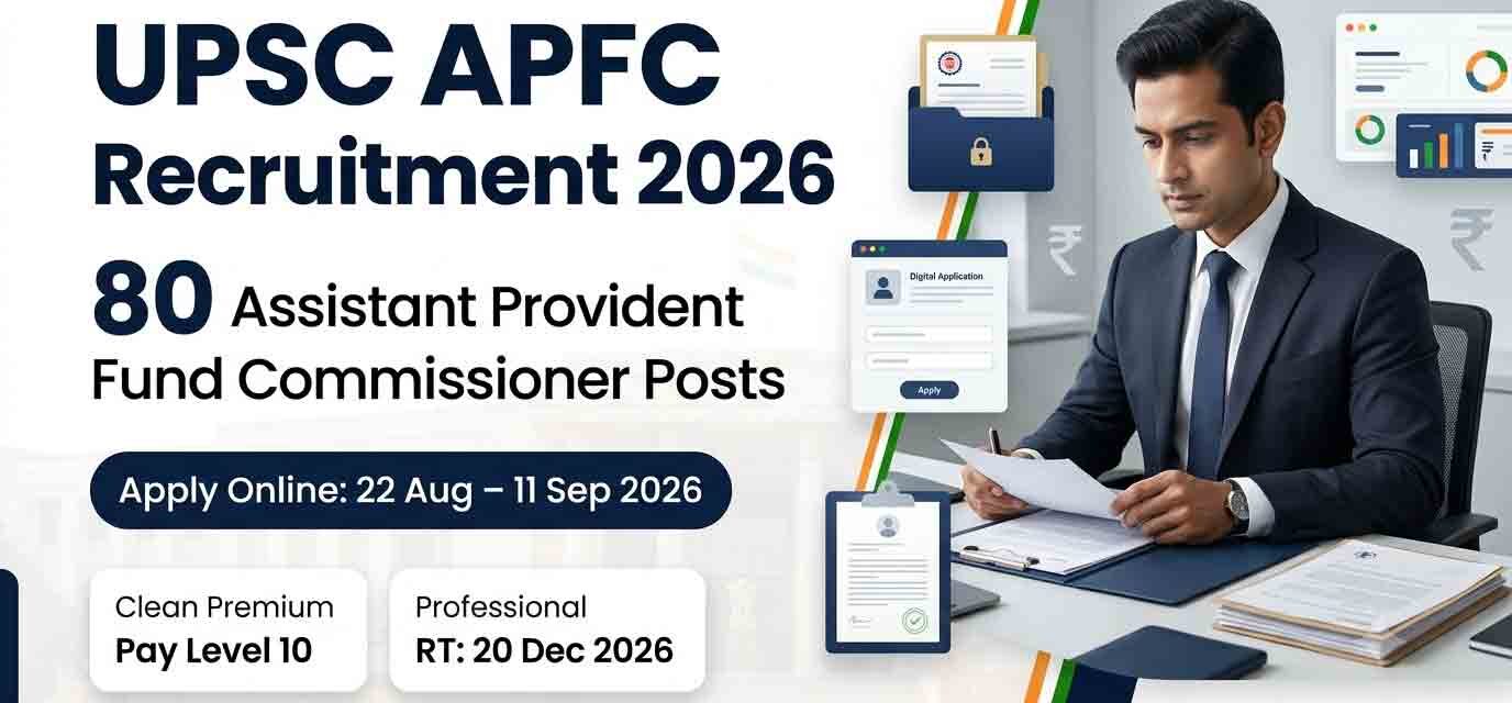UPSC APFC Recruitment 2026