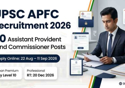UPSC APFC Recruitment 2026