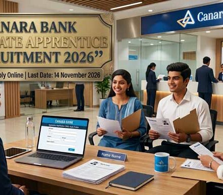 Canara Bank Apprentice Recruitment 2026