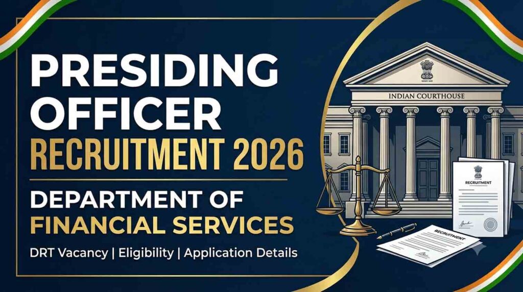 Department of Financial Services Presiding Officer Recruitment 2026