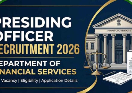 Department of Financial Services Presiding Officer Recruitment 2026