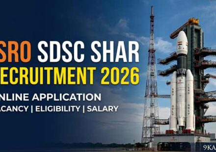 ISRO SDSC SHAR Recruitment 2026